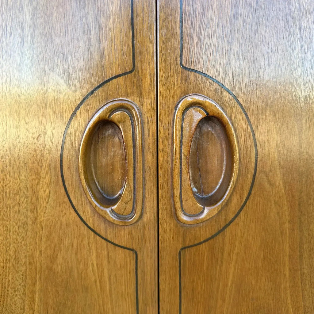 Uncommon Mid Century Modern Walnut Credenza From Sweden