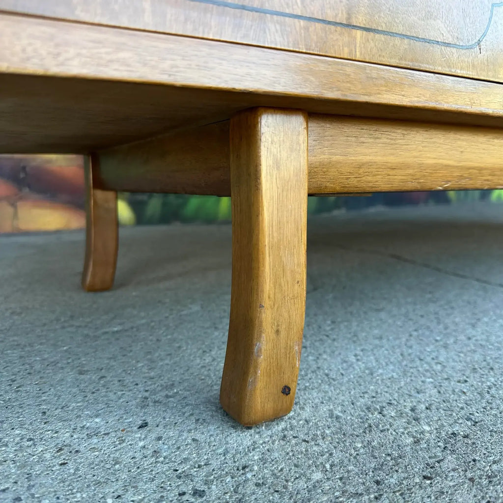 Uncommon Mid Century Modern Walnut Credenza From Sweden