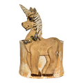 Unicorn Vessel Signed Studio Pottery