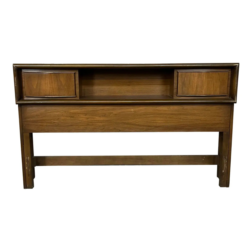 United Furniture Walnut Headboard With Storage