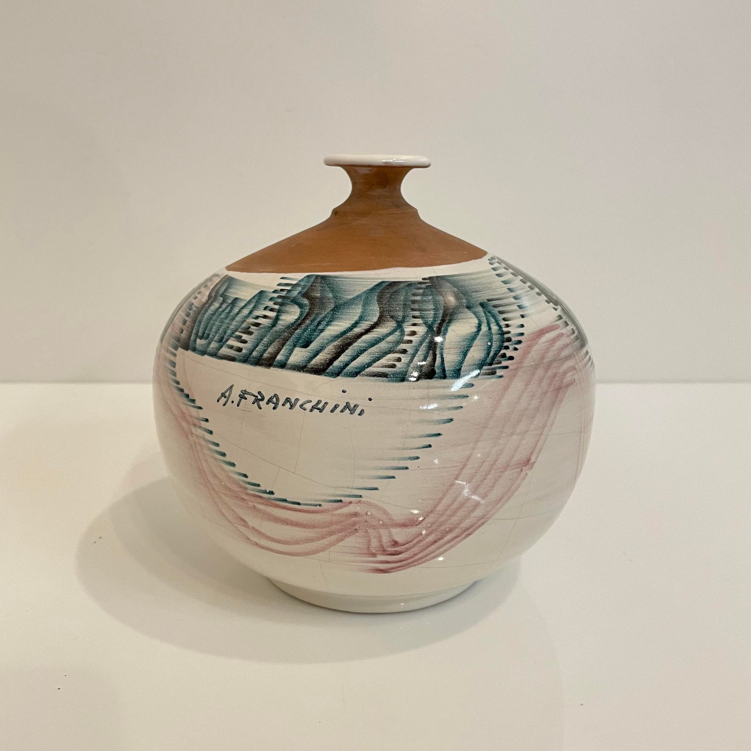 Vintage Antonio Franchini Ceramic Bud Vase