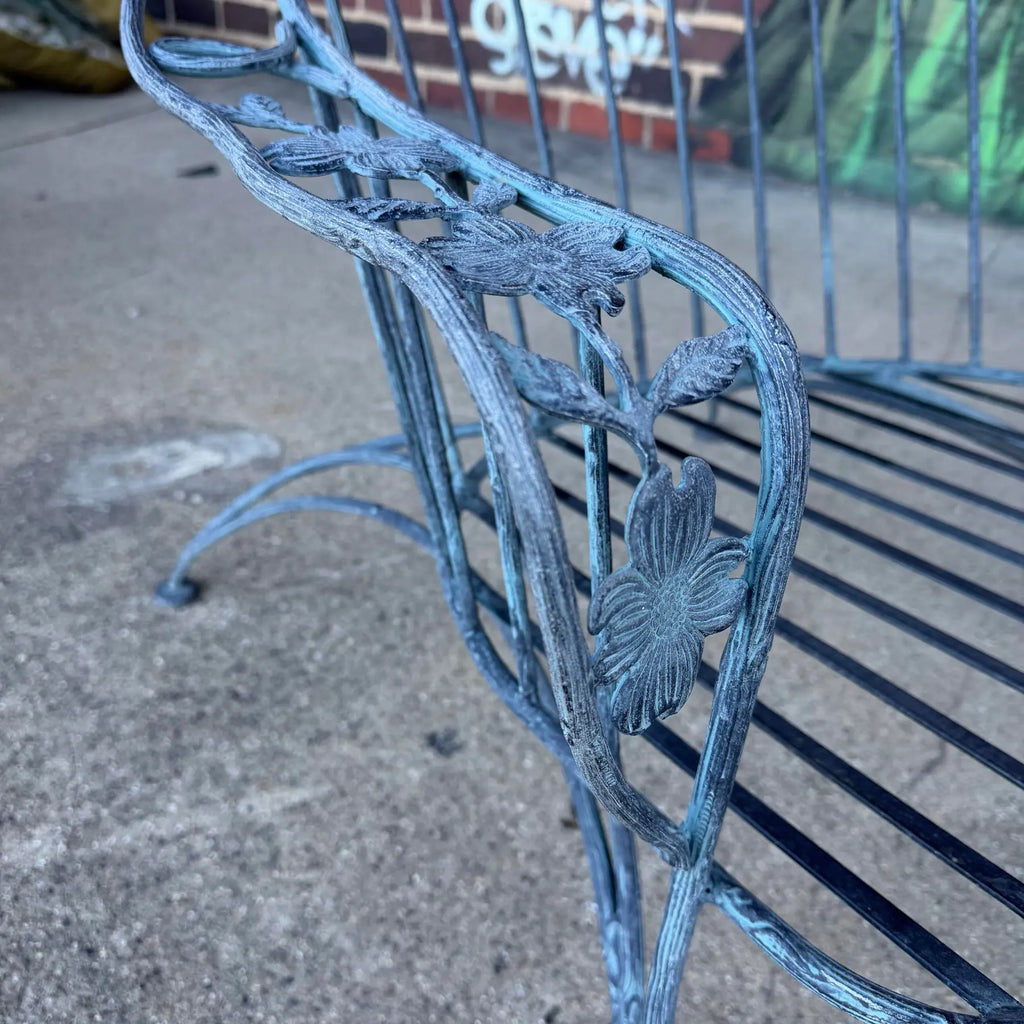 Vintage Birmingham Ornamental Iron Patio Loveseat and Lounge Chair Set