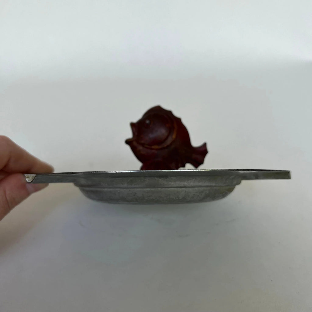 Chase Co. Chrome Fish Ashtray Ash Tray Art Deco