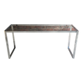 Chrome Long Side Table In the Style of Milo Baughman