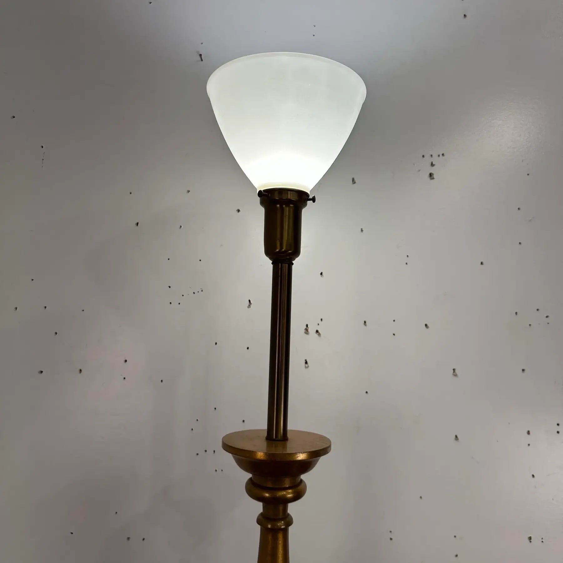 Vintage Italian Style Table Lamp Carved Giltwood Hollywood Regency