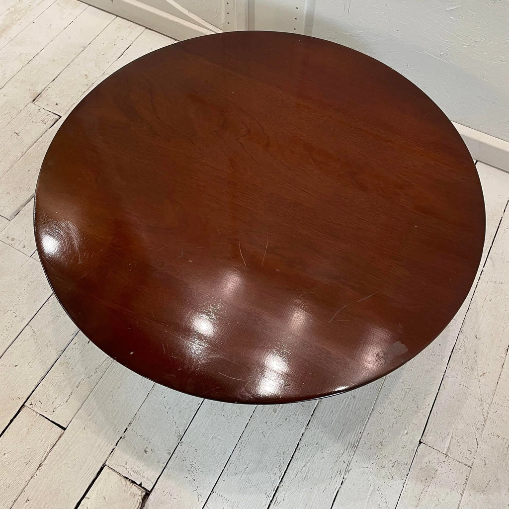 Jens Risom Designs Walnut Round Coffee Table