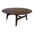 Jens Risom Designs Walnut Round Coffee Table