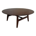 Vintage Jens Risom Designs Walnut Round Coffee Table
