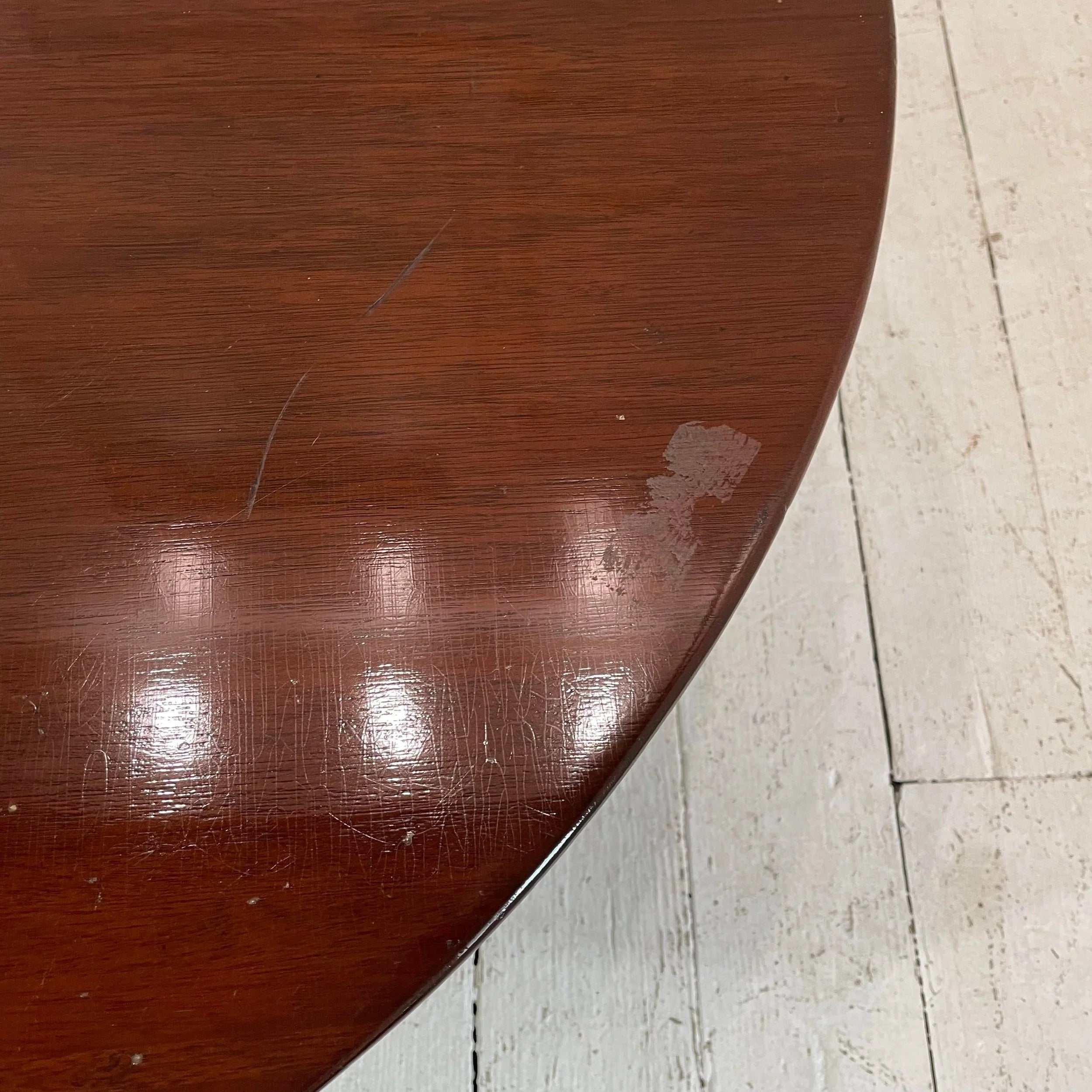 Jens Risom Designs Walnut Round Coffee Table