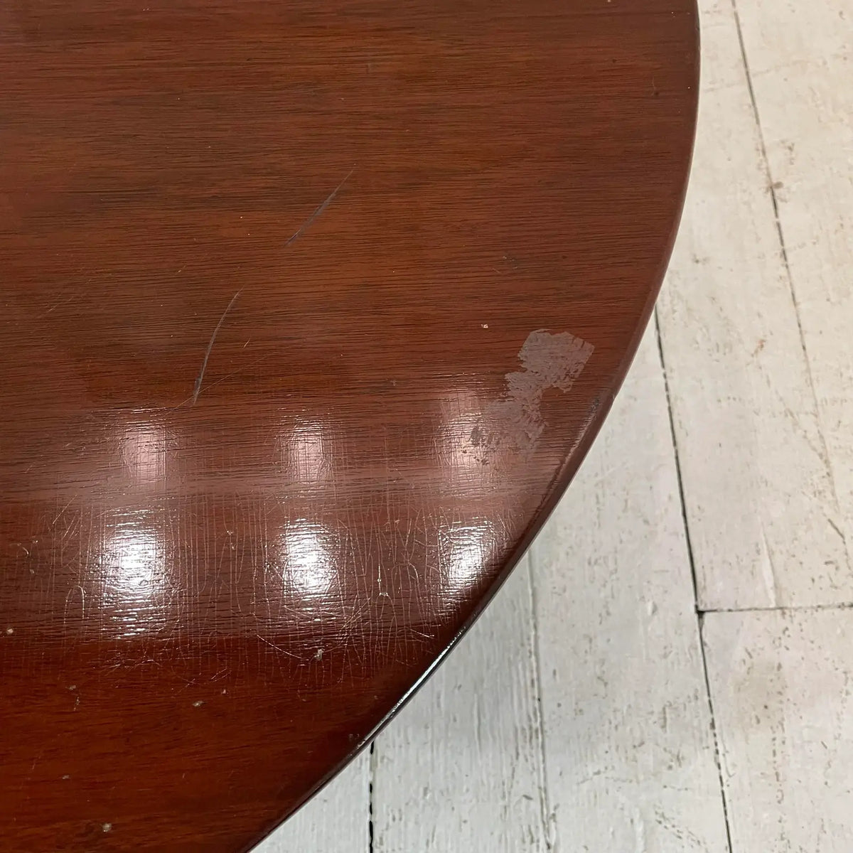 Vintage Jens Risom Designs Walnut Round Coffee Table