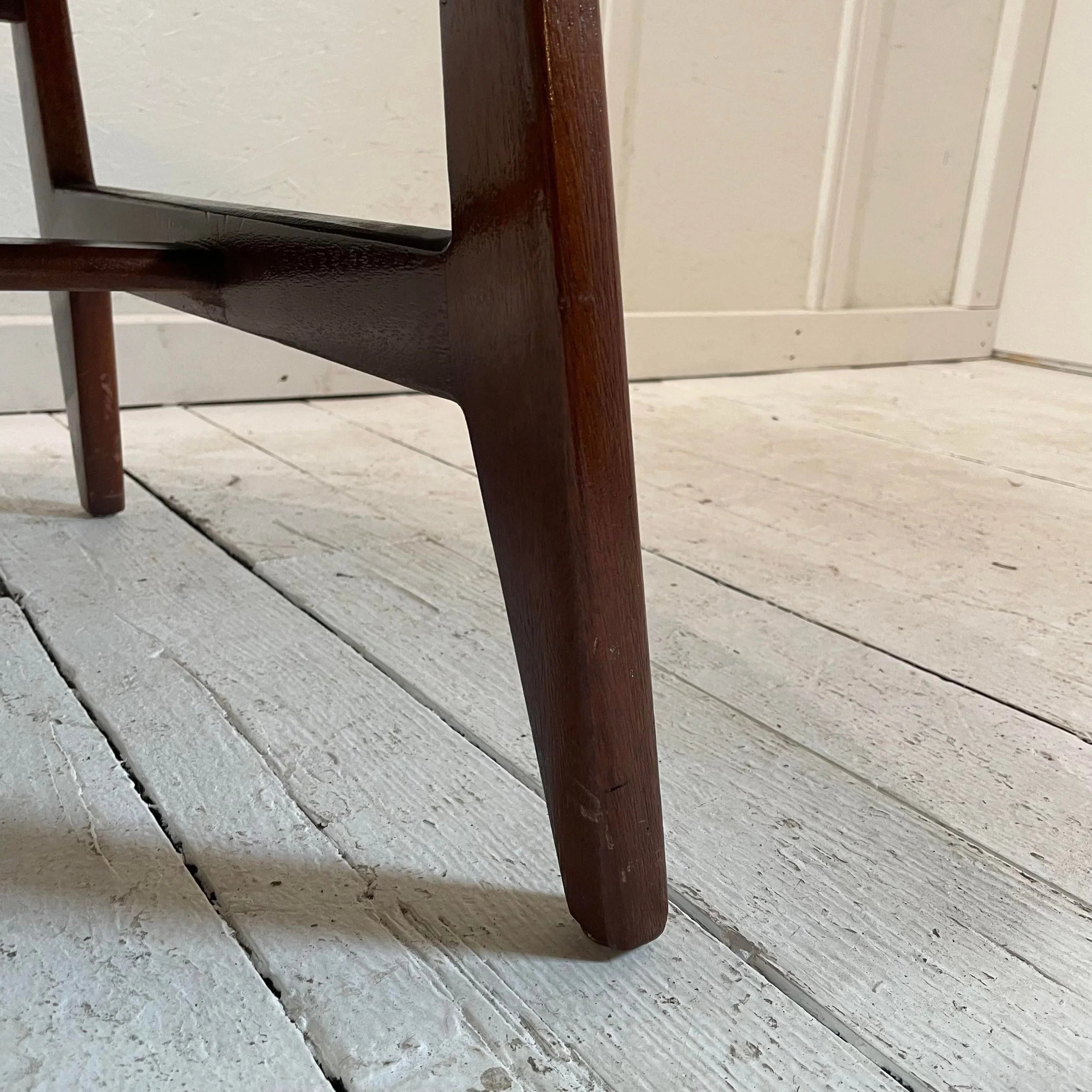 Jens Risom Designs Walnut Round Coffee Table