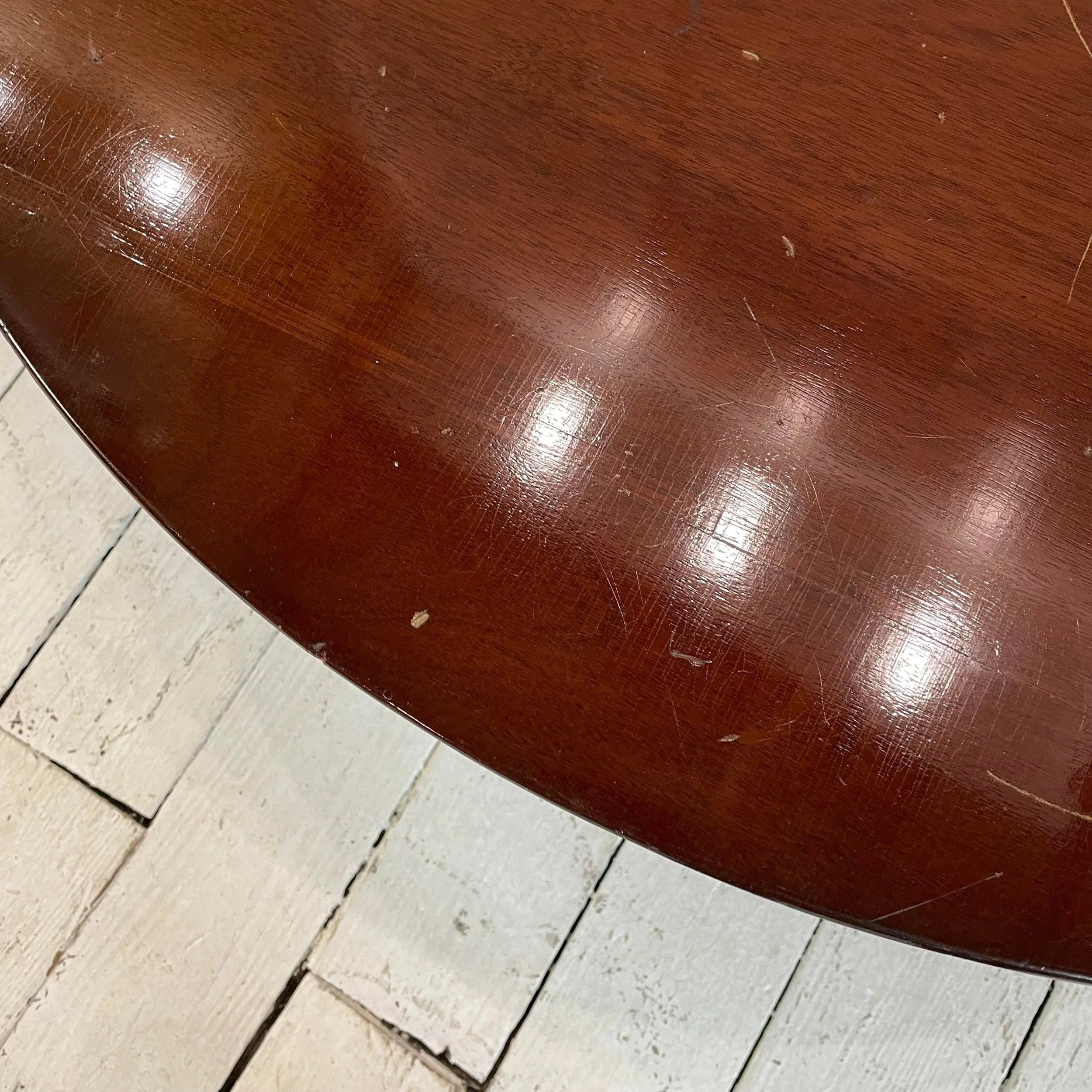 Jens Risom Designs Walnut Round Coffee Table