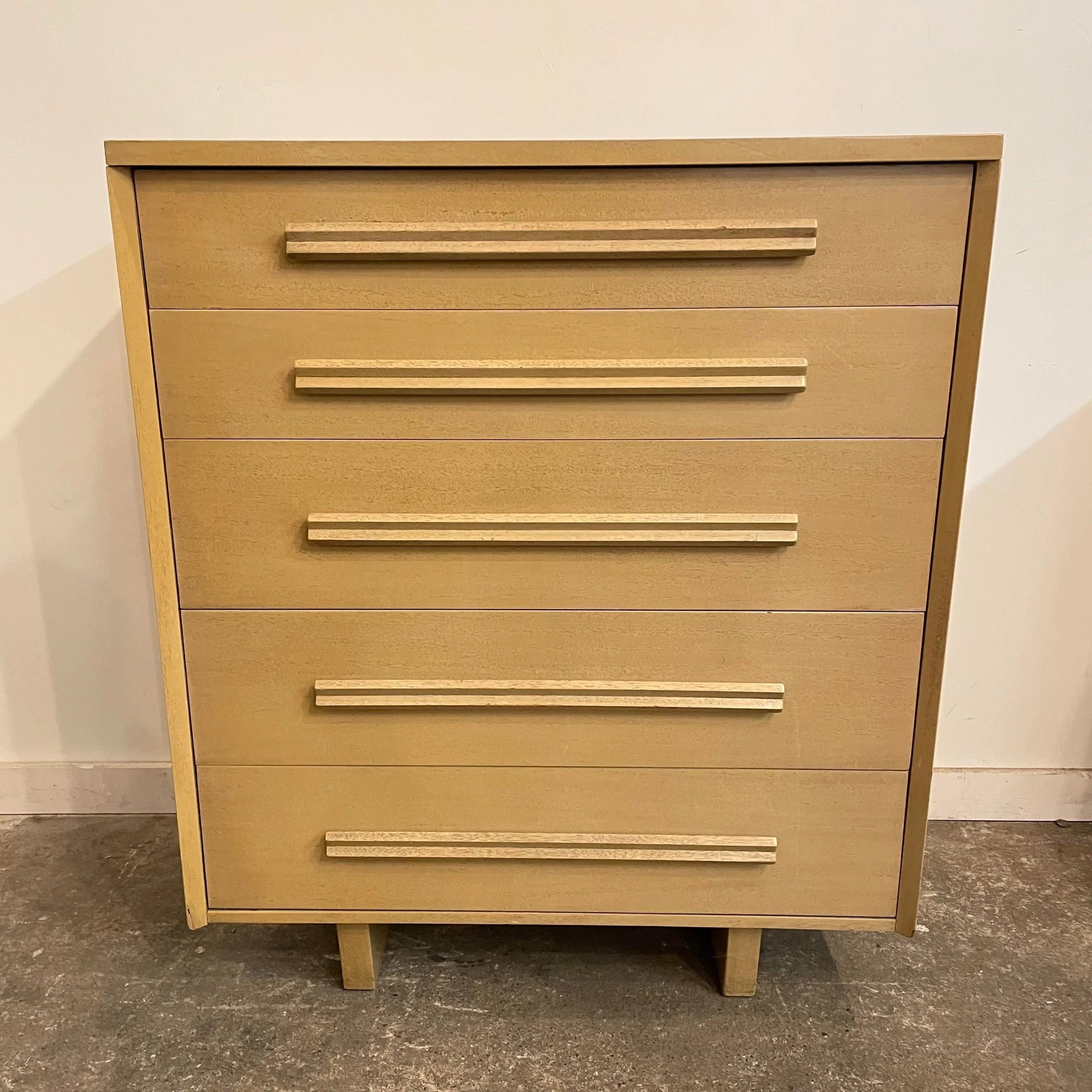 Vintage Mid Century Modern John Stuart Furniture Tall Dresser