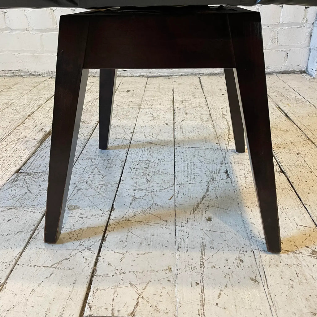 Vintage Mid Century Vinyl Stool Chairs - a Pair