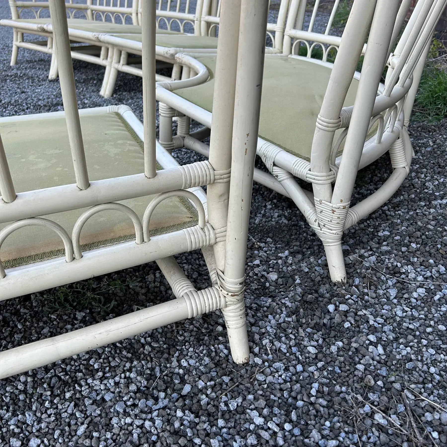 Vintage Tommi Parzinger and Henry Olko for Willow and Reed Rattan Bamboo Sectional