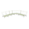 Vintage Tommi Parzinger and Henry Olko for Willow and Reed Rattan Bamboo Sectional