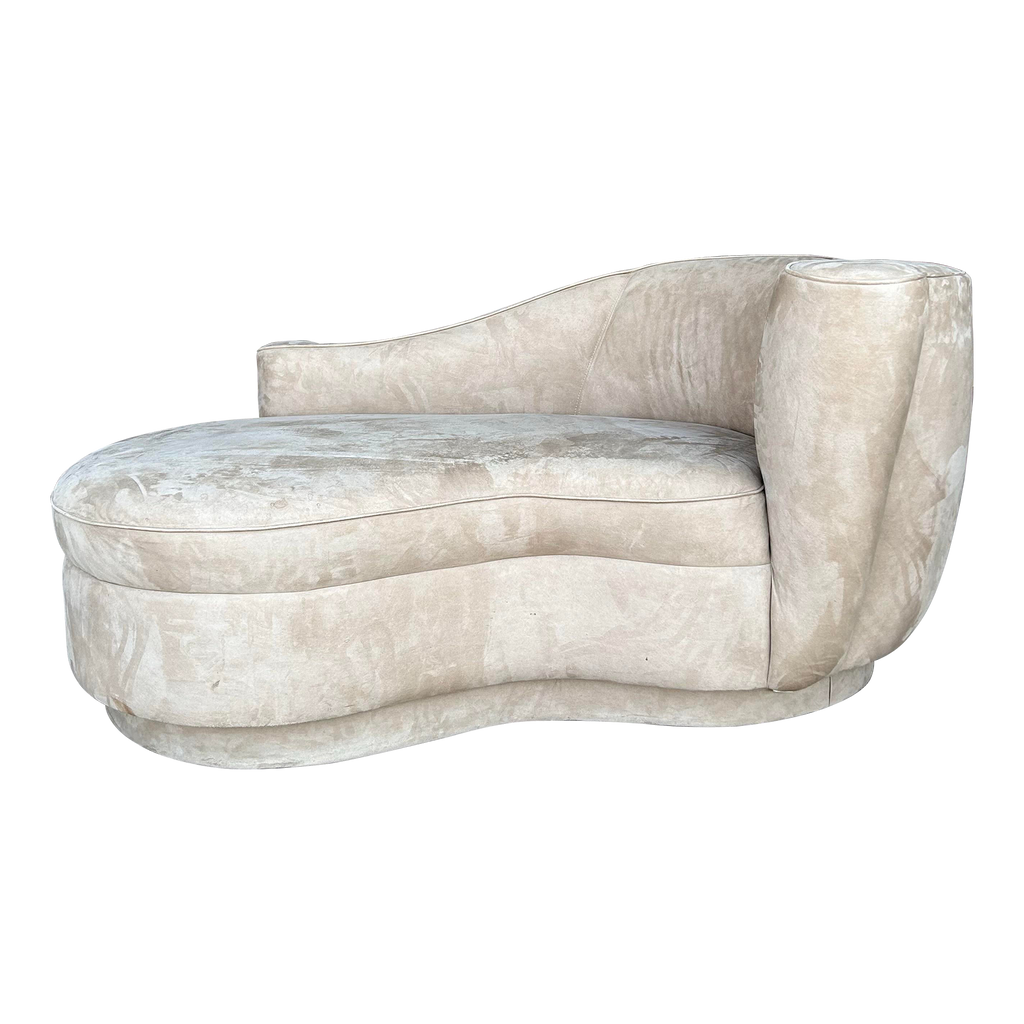 Vladimir Kagan Style Chaise Lounge Post Modern