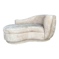 Vladimir Kagan Style Chaise Lounge Post Modern