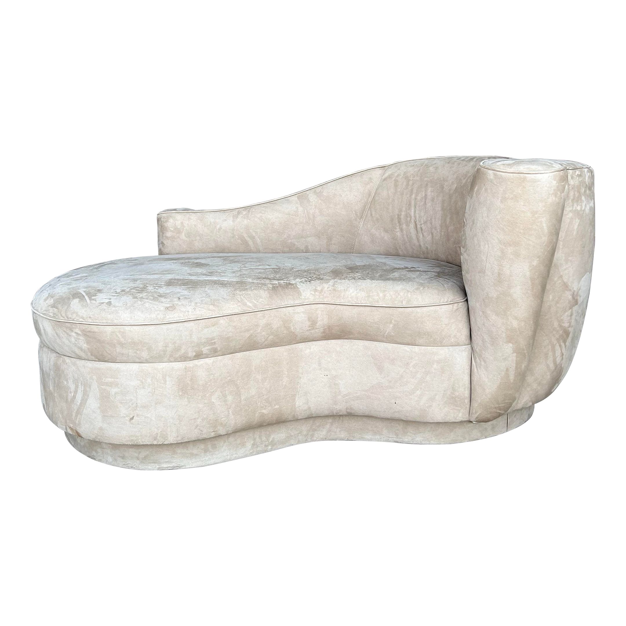Vladimir Kagan Style Chaise Lounge Post Modern