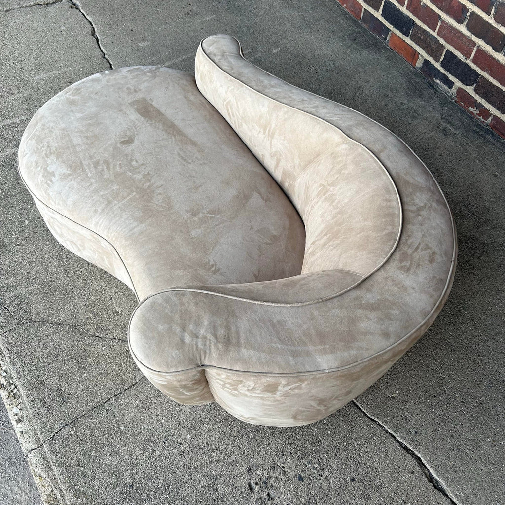 Vladimir Kagan Style Chaise Lounge Post Modern