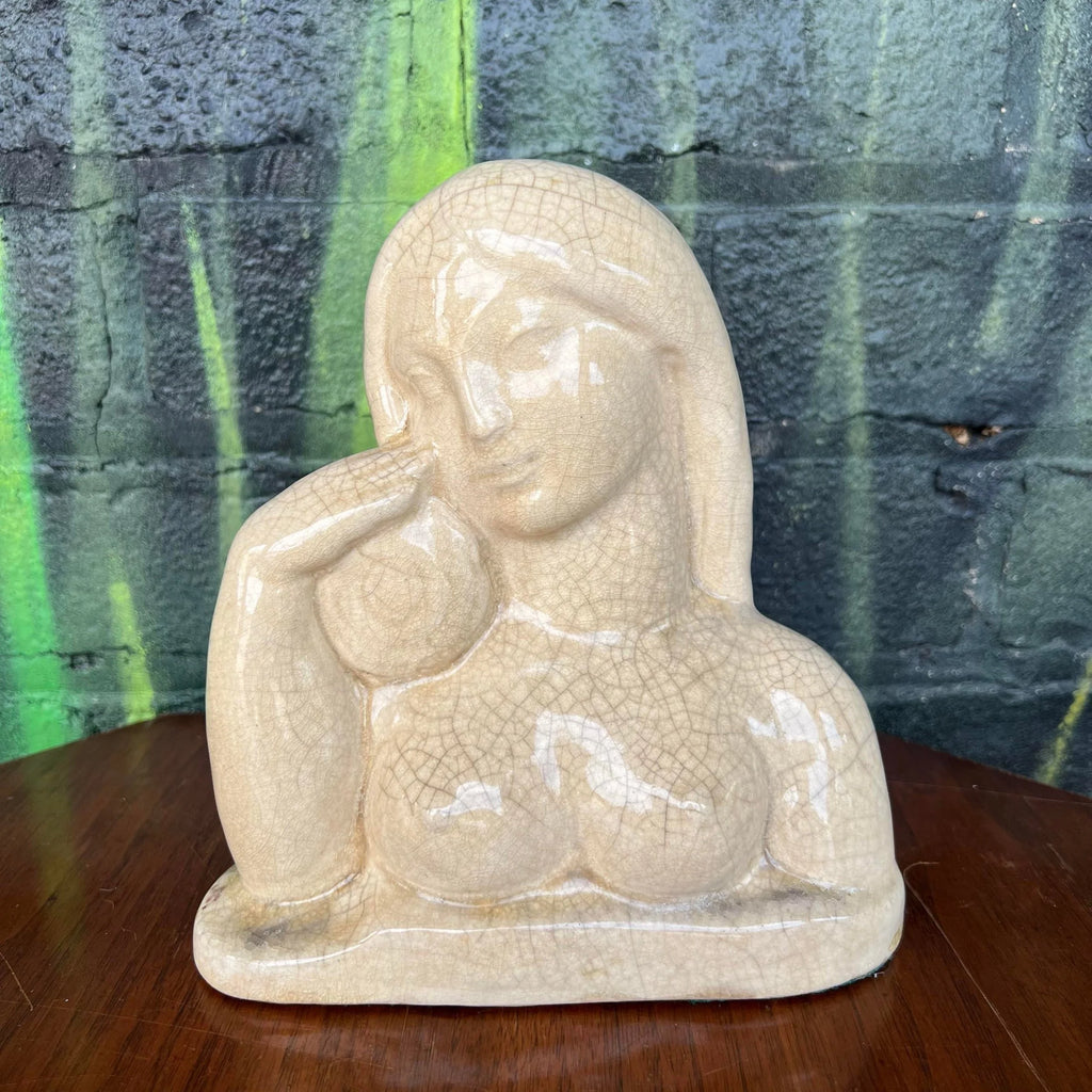 Walter a Sinz n.e. Dyer Ceramic Figure Art Deco Woman