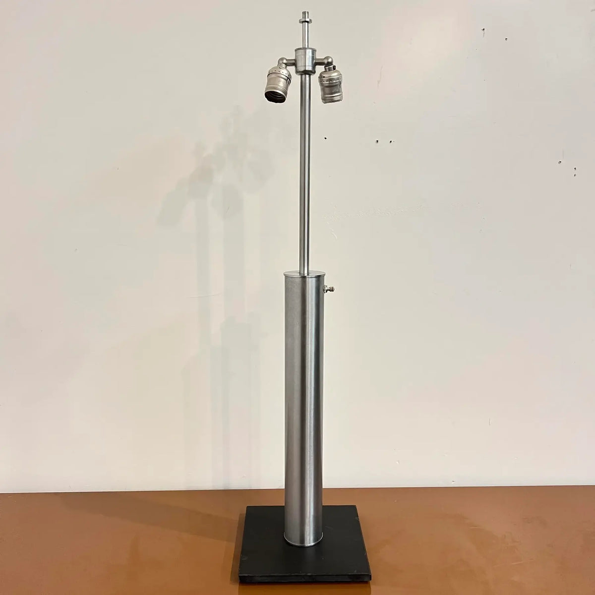 Walter Von Nessen 3-Way Switch Brushed Steel Table Lamp