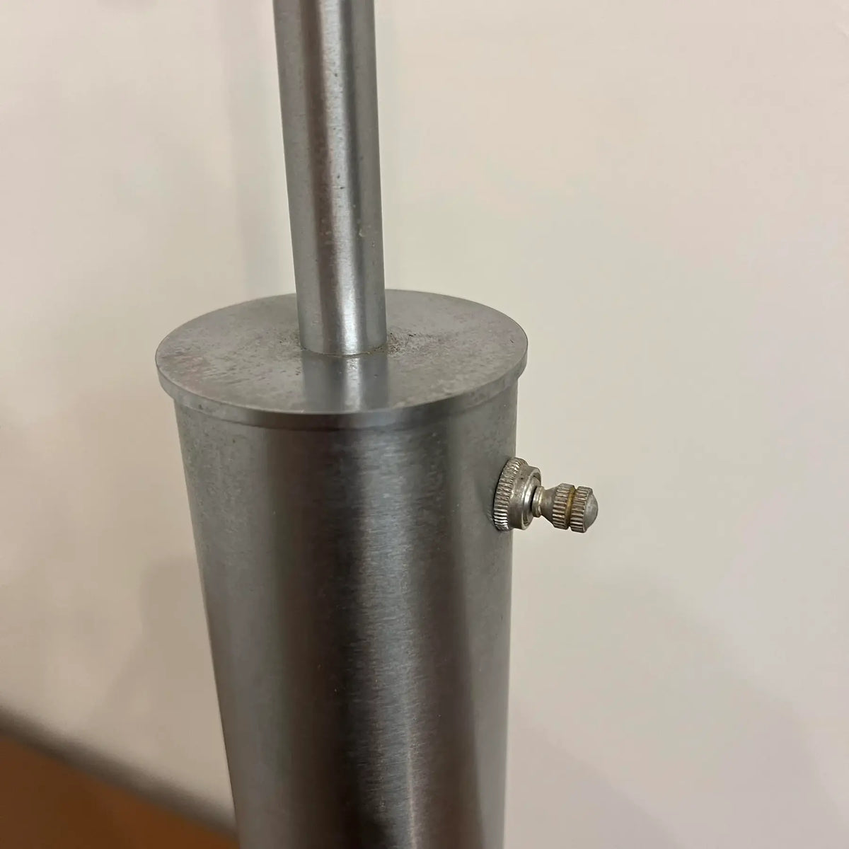 Walter Von Nessen 3-Way Switch Brushed Steel Table Lamp