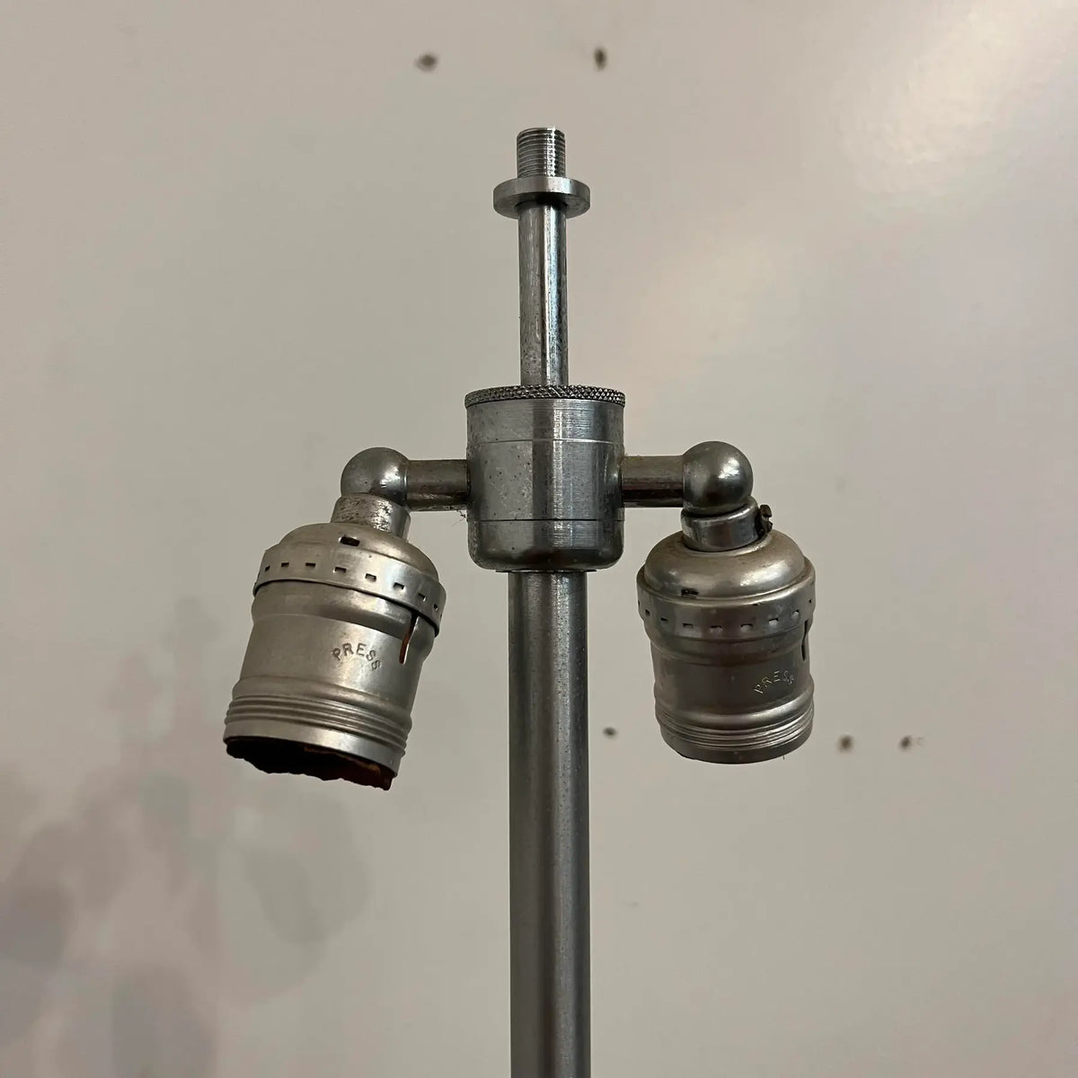 Walter Von Nessen 3-Way Switch Brushed Steel Table Lamp