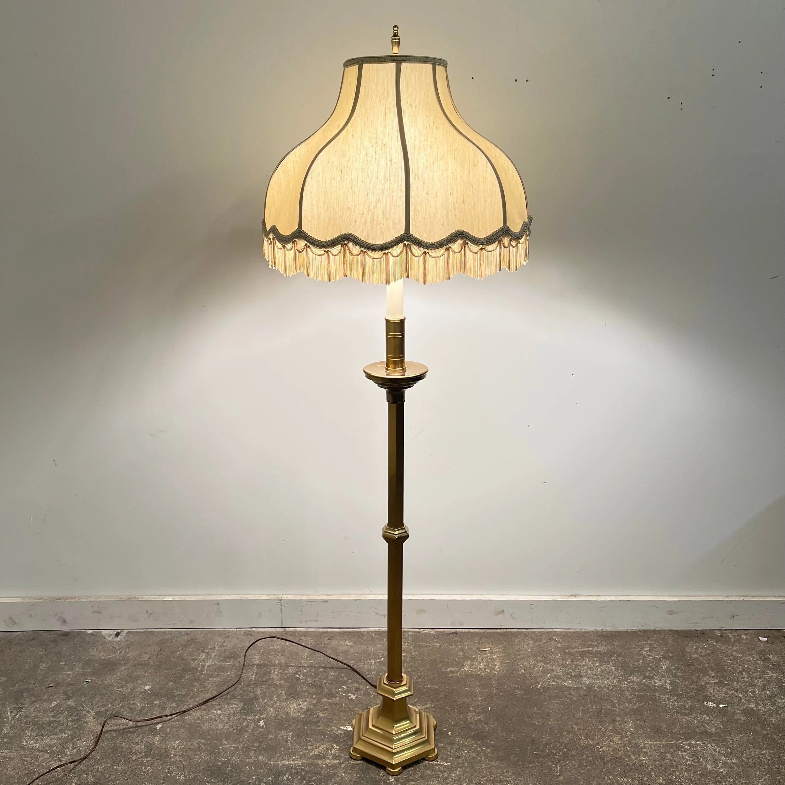 Warren Kessler Brass Floor Lamp