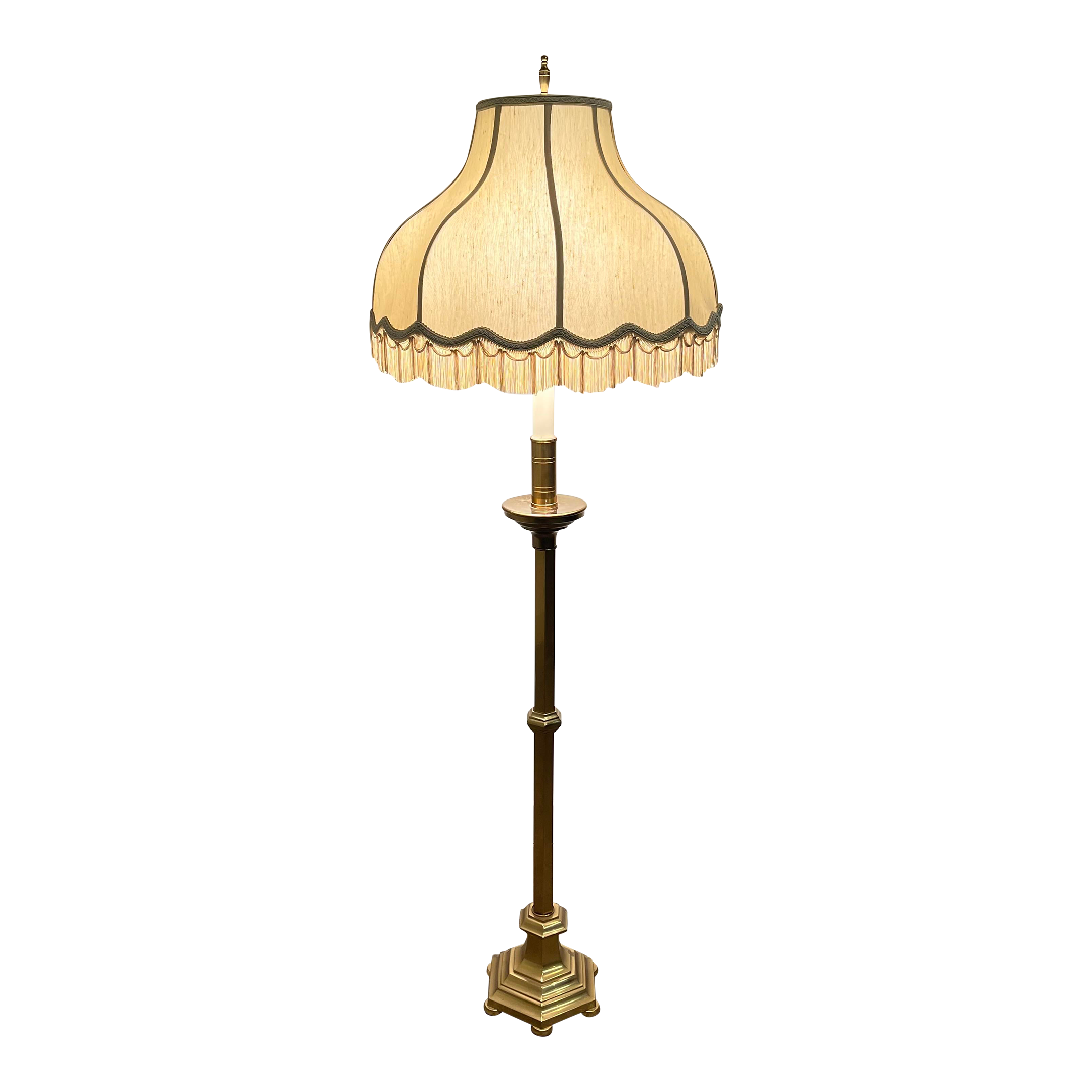 Warren Kessler Brass Floor Lamp