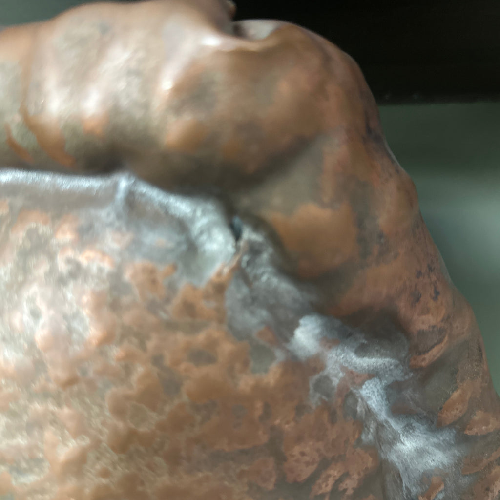 Waylande Gregory Large Hammered Copper Face Sculpture Bust