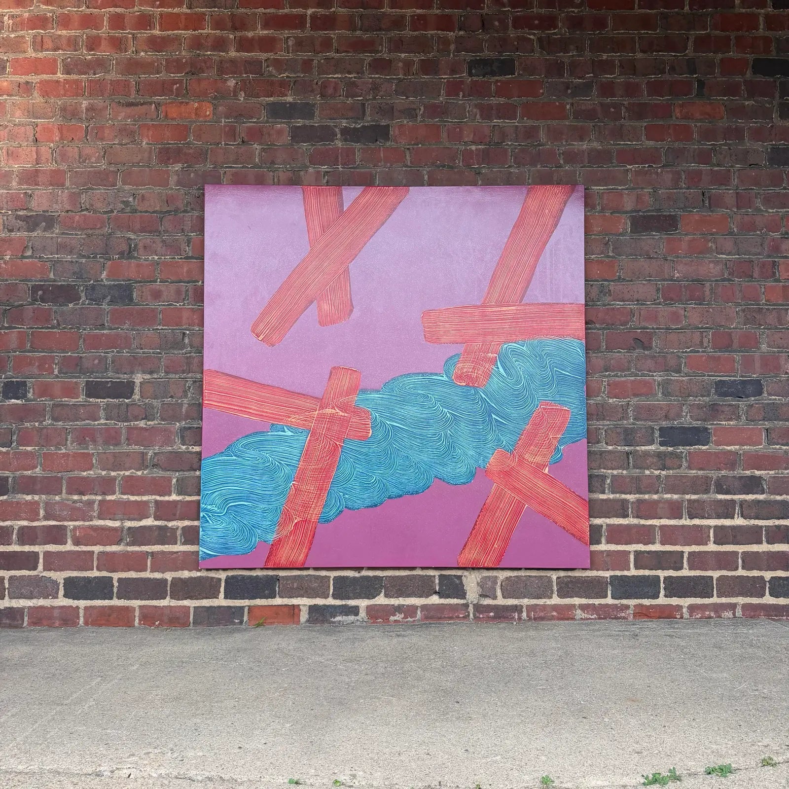 “Well Above” 1982 Charles Emery Powell Abstract Painting