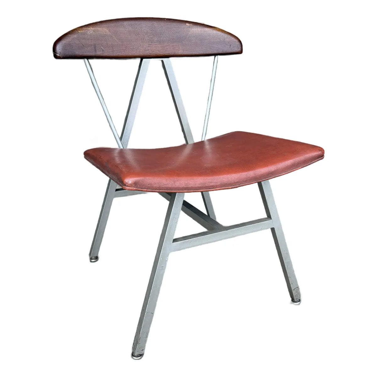 Widdicomb Mueller Aluminum and Wood Side Chair