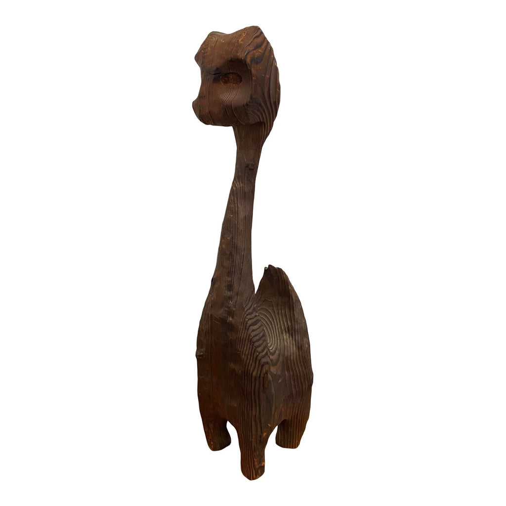 1960s Mid-Century Modern Witco Wood Carved Cat