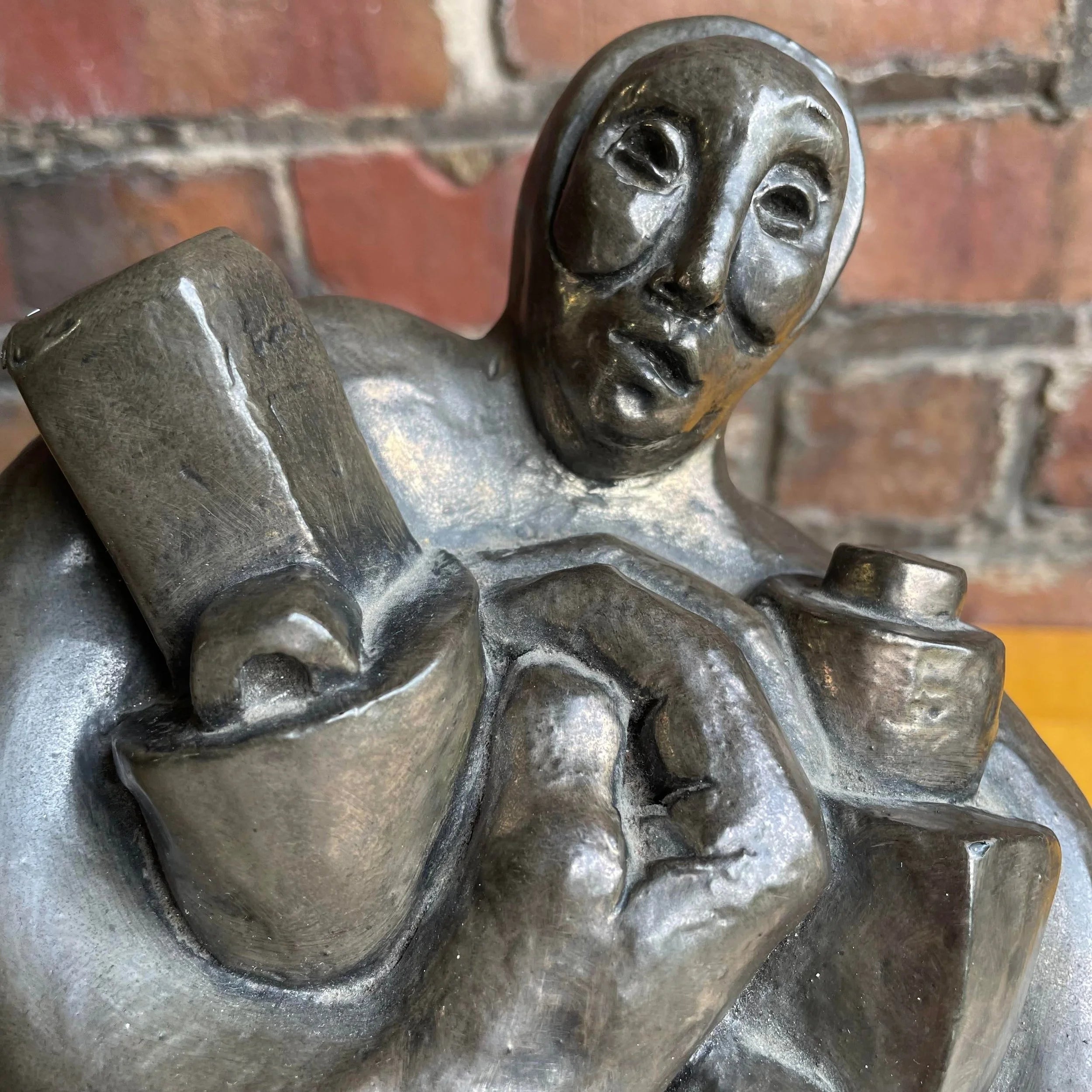 Woman Carrying Items Sculpture by Carole Shultz 1974 83/250