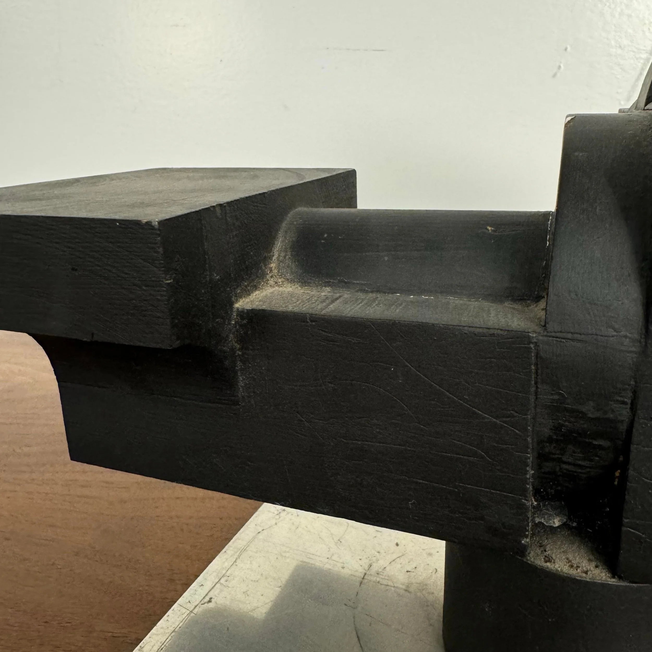 Wood and Metal Cubist Sculpture by Joseph Konzal