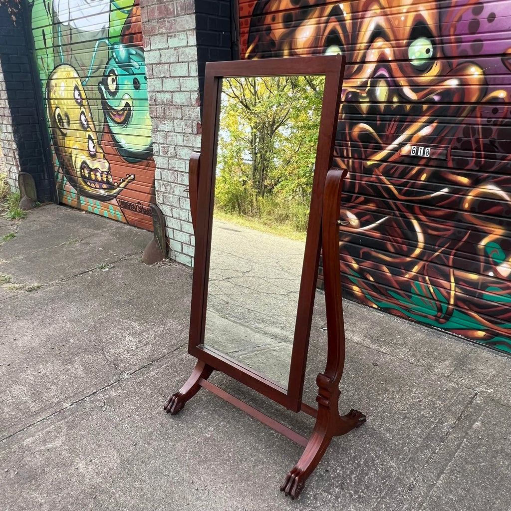 Wooden Cheval Mirror