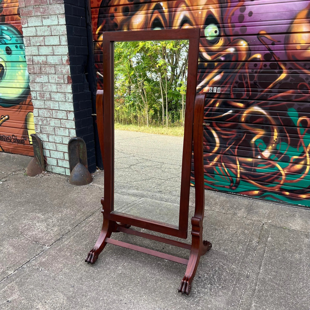 Wooden Cheval Mirror
