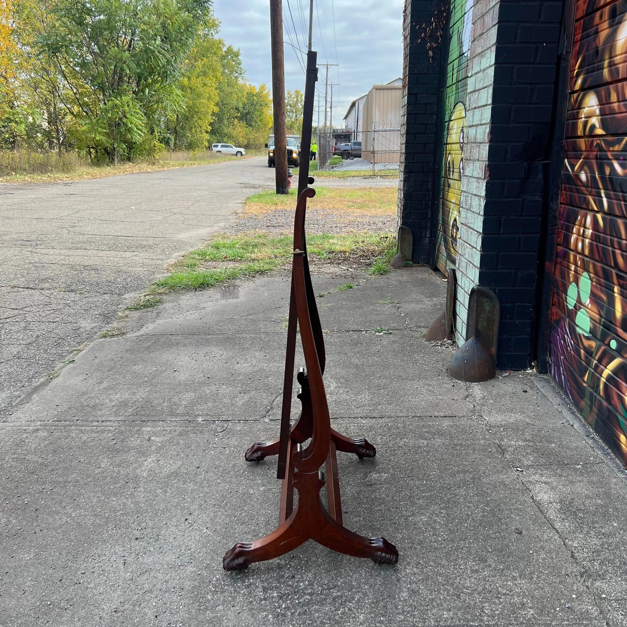 Wooden Cheval Mirror