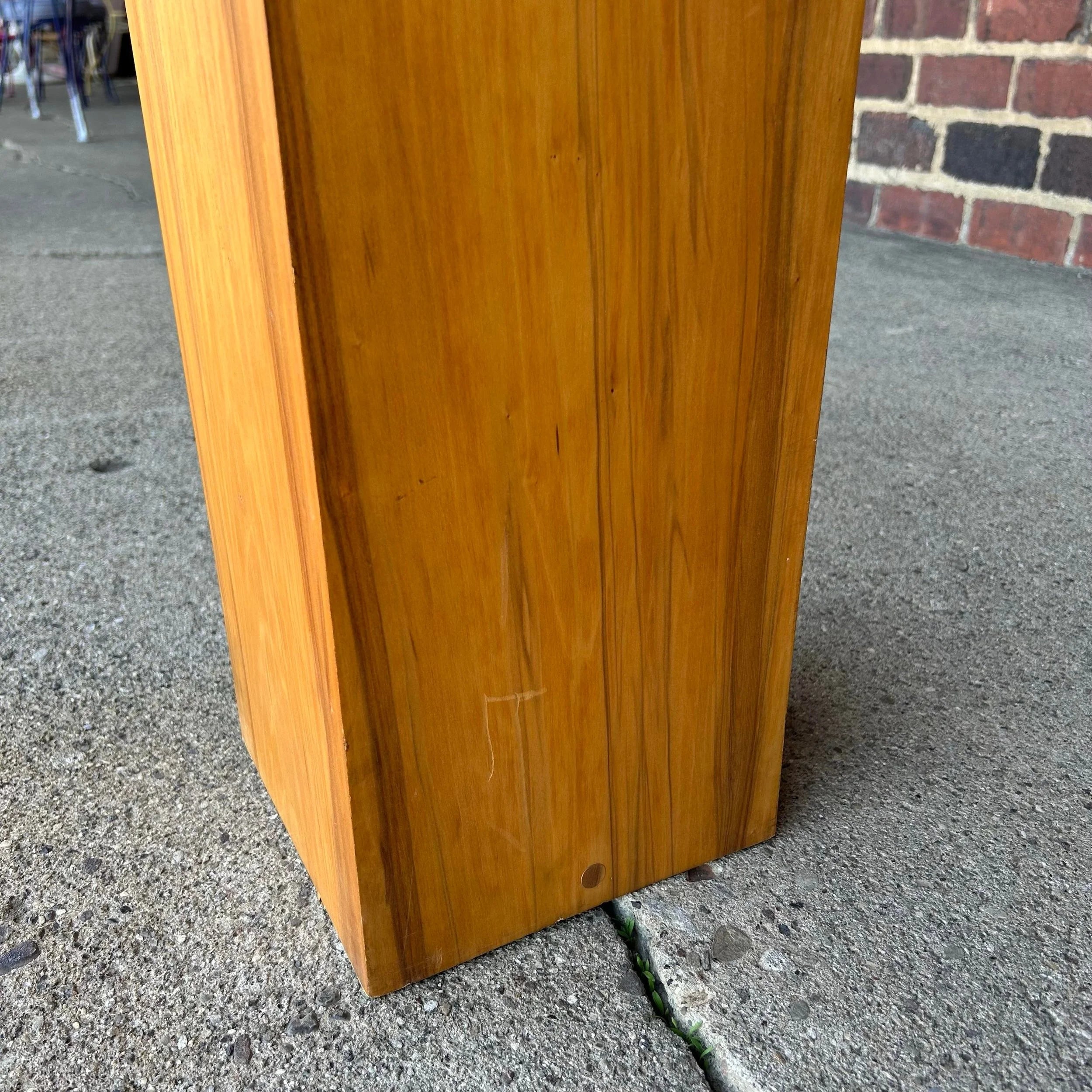 Wooden Sculpture by W. Moore 1977 “#7 Seated Figure”