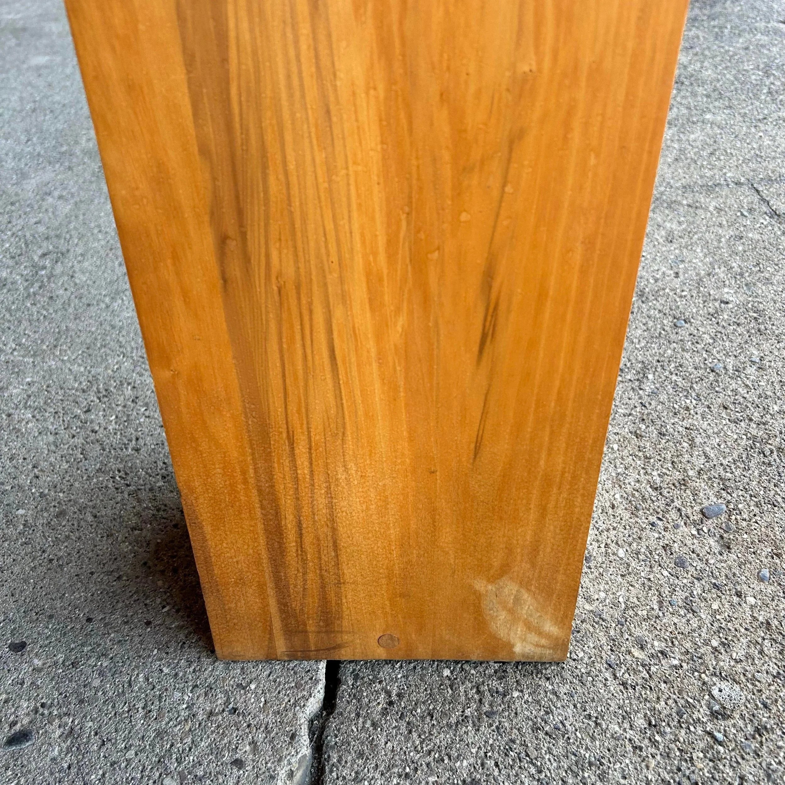 Wooden Sculpture by W. Moore 1977 “#7 Seated Figure”