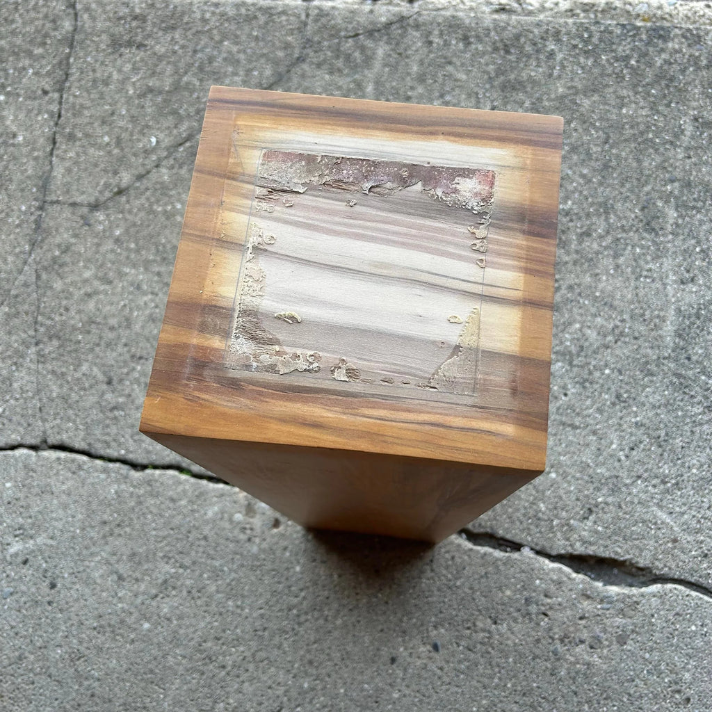 Wooden Sculpture by W. Moore 1977 “#7 Seated Figure”