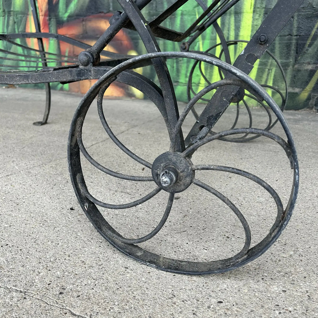 Wrought Iron Salterini Chaise Patio Lounge Chair