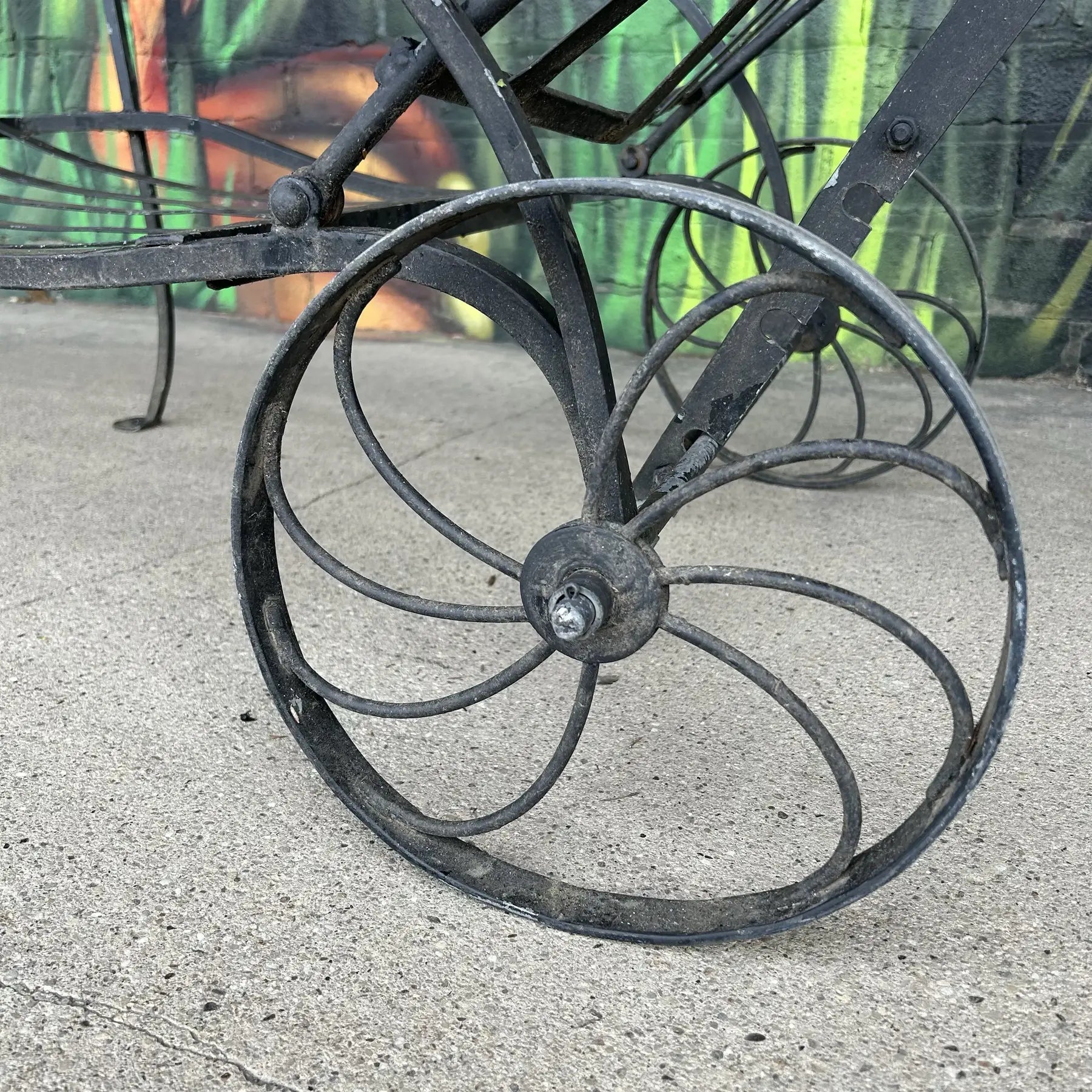 Wrought Iron Salterini Chaise Patio Lounge Chair