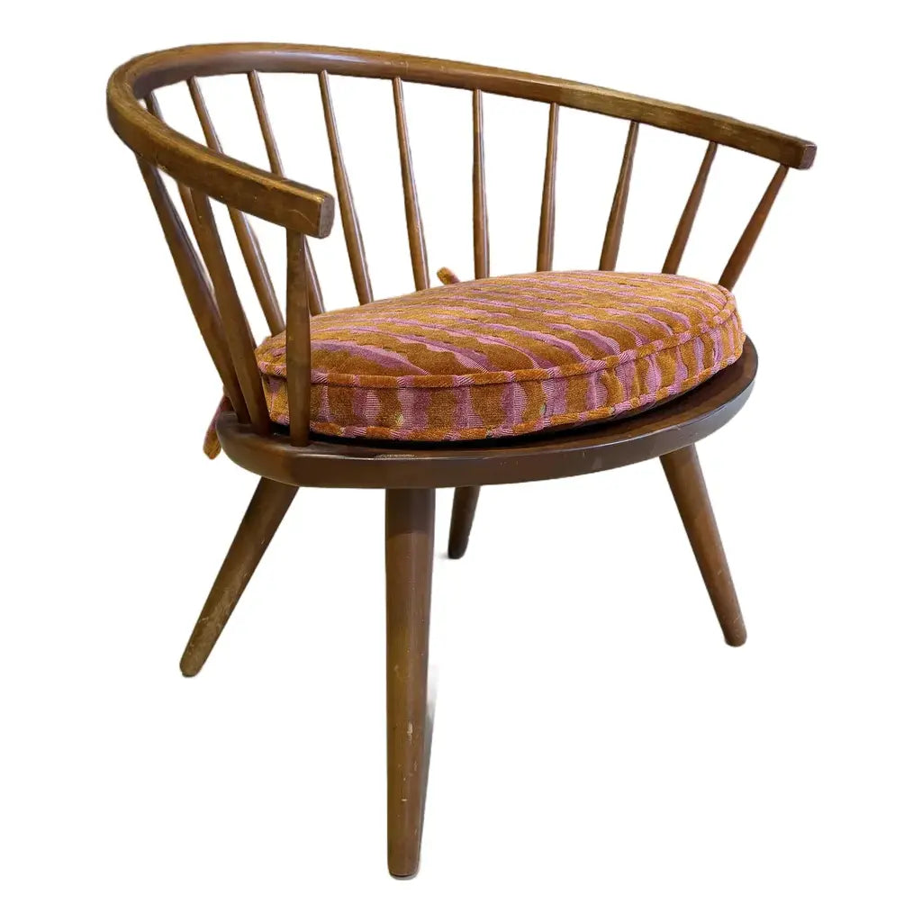 Yngve Ekström Arka Spindle Lounge Chair With New Cushion
